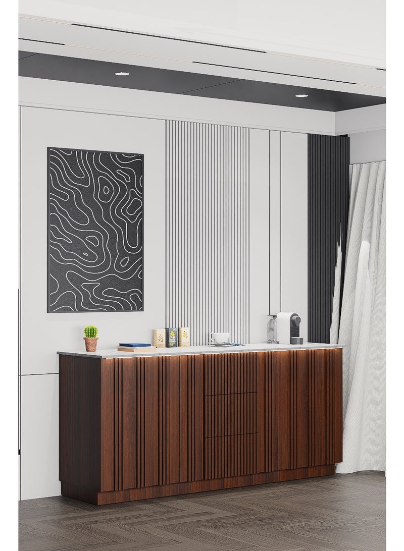 كوفي وورلد ركن القهوة بتكسيات طولية باضاءة مخفية - Image 2