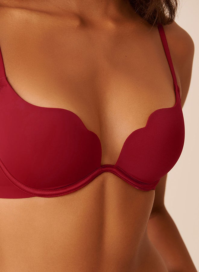 La Vie en Rose Push-up Scalloped Bra - Image 4
