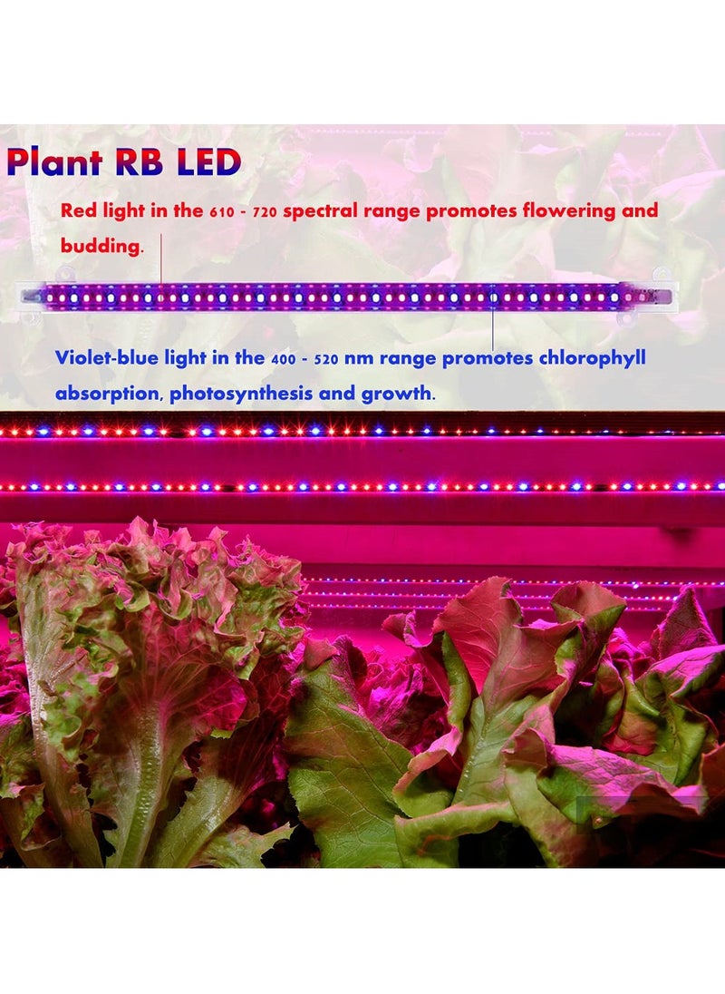 SYOSI - SYOSI LED Plant Grow Light Strips, Full Spectrum Grow Light for Indoor Plants with Auto ON and Off Timer, 10 Dimmable Levels with 48 LEDs, Sunlike Grow Lamp for Seedlings Hydroponics - Image 1