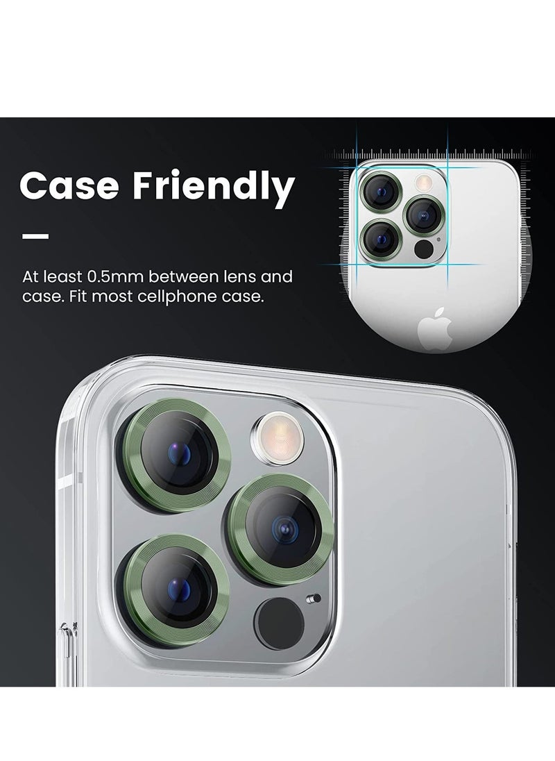 Raxoom [3+3PCS] Tensea for iPhone 14 Pro - iPhone 14 Pro Max Camera Lens Protector, 9H Tempered Glass Camera Cover Screen Protector Metal Individual Ring for iPhone 14 Pro 6.1 inch /14 ProMax 6.7 inch 2022 - Image 4