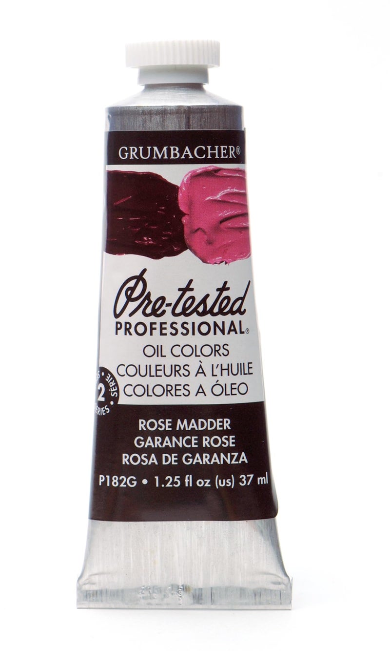 Grumbacher PreTested Oil Paint 37ml125 Ounce Rose Madder Hue P182G - Image 2