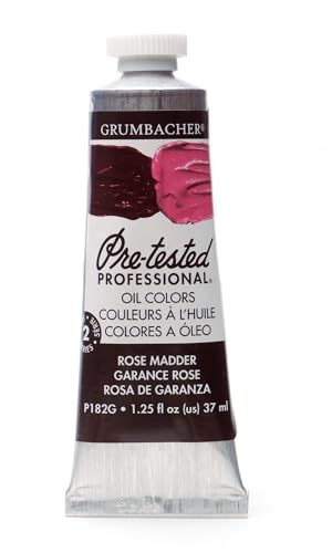 Grumbacher PreTested Oil Paint 37ml125 Ounce Rose Madder Hue P182G - Image 1
