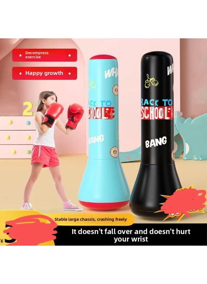 Inflatable Boxing Column Inflatable Sandbag Fitness Adult Children Tumbler Inflatable Sandbag Vent Column Anger Vent Tube-Color:Green-Specifications:120  - Image 1