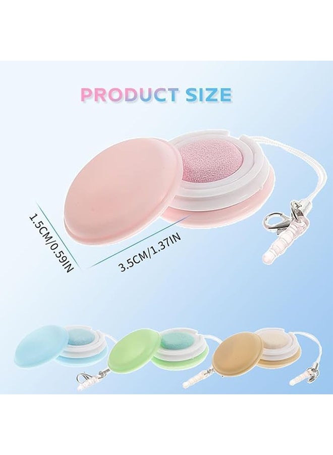 4PCS Macaron Mobile Phone Screen Wipe, with Portable Keychain, Glasses and Smartphones Screen Cleaning Tools, Camera Lens Cleaning Ball  - Image 2