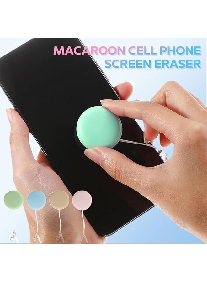 4PCS Macaron Mobile Phone Screen Wipe, with Portable Keychain, Glasses and Smartphones Screen Cleaning Tools, Camera Lens Cleaning Ball  - Image 5