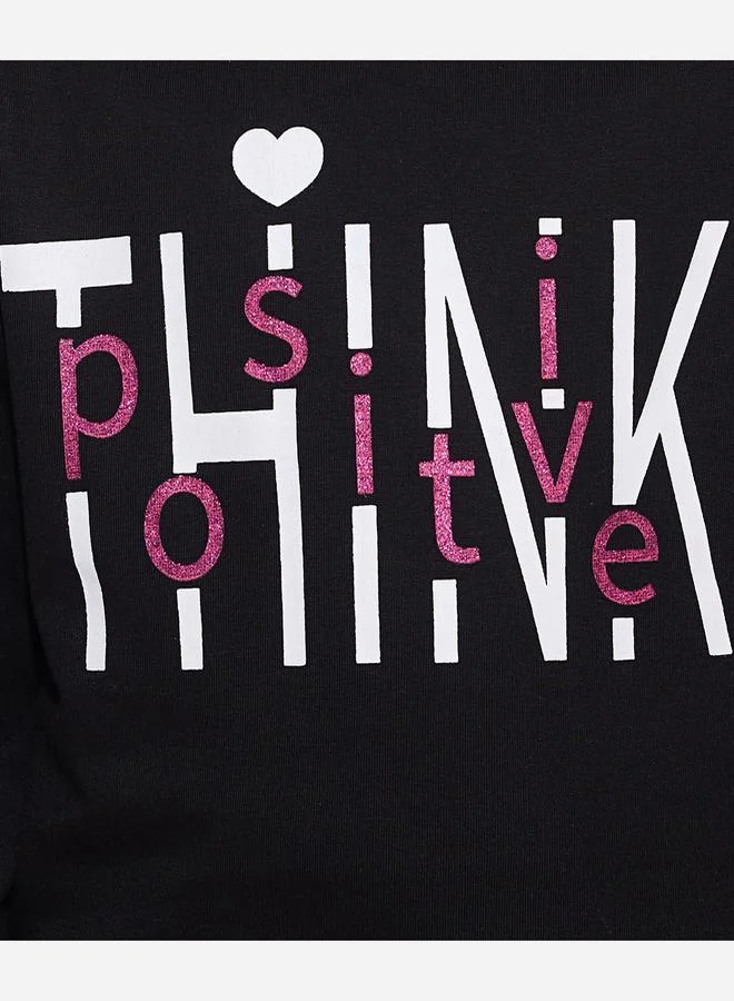 victor and jane victor and jane Slogan Print Regular Sweatshirt