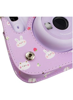 SYOSI PU Leather Mini 11 Cover, Fujifilm Instax Mini 11/Mini 9/Mini 8/Mini 8+ PU Face Vintage Camera Bag Cover Camera Bag with Adjustable Shoulder Strap  - Image 5