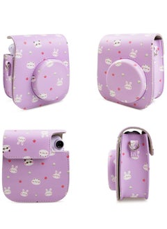 SYOSI PU Leather Mini 11 Cover, Fujifilm Instax Mini 11/Mini 9/Mini 8/Mini 8+ PU Face Vintage Camera Bag Cover Camera Bag with Adjustable Shoulder Strap  - Image 1