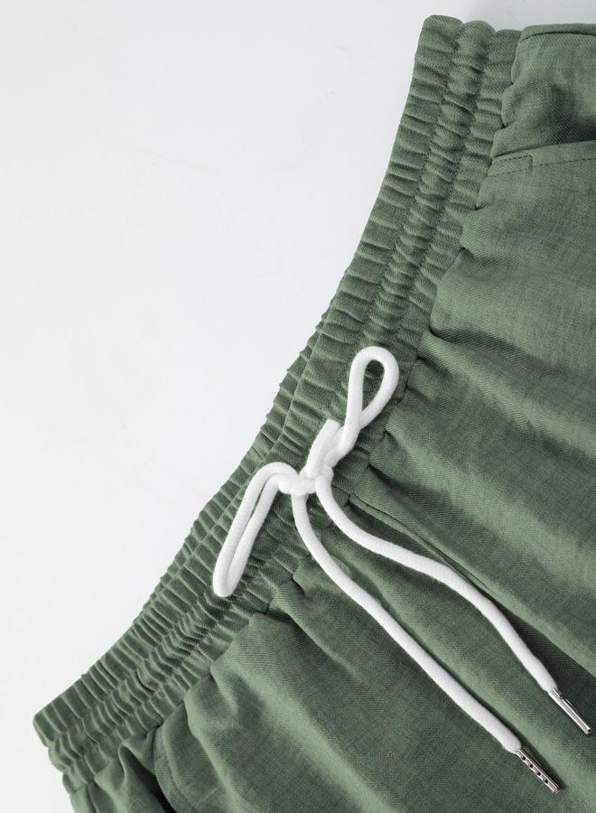 Take Two Men Green Solid Shirt and Pants Co-ords - Image 5