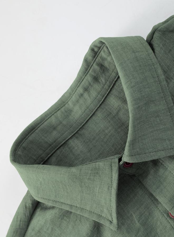 Take Two Men Green Solid Shirt and Pants Co-ords - Image 3