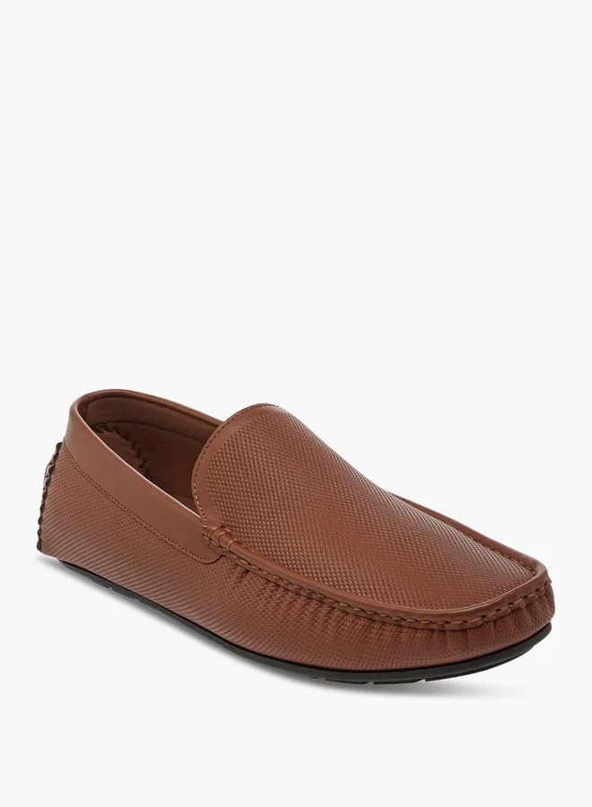 LBL by Shoexpress Men Textured Slip-On Loafers