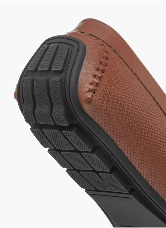 ال بي ال من شو اكسبرس Men Textured Slip-On Loafers