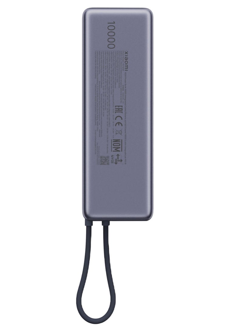 Xiaomi 10000 mAh 165W 36Wh 10000mAh Power Bank Integrated USB-C Cable LED Display External Battery Power Supply with 2 Inputs & 2 Outputs Support PD2.0/3.0 QC2.0/3.0-PB1165MI Grey - Image 4
