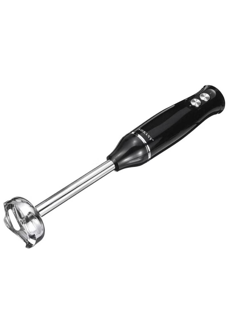 sokany 1000ml Powerful Hand Immersion Blender, Handblender with Chopper and Whisk, 500w 4-in-1 Manual Multi Purpose Stainless Steel Stick Blender, Food Processor, Wk-1710-4 (Black, Clear)  - Image 4
