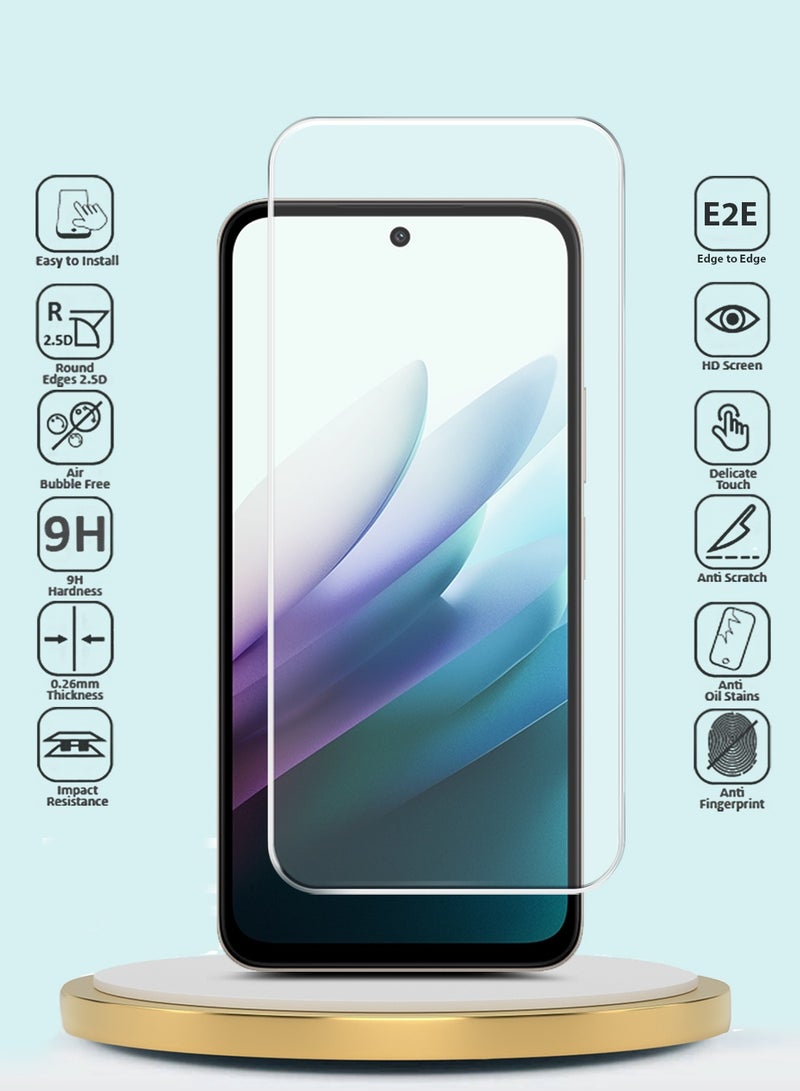 GMAX Xiaomi Redmi 15 4G/5G 2025 GMAX Premium Series Curved Edges 9H 2.5D Tempered Glass Screen Protector - Clear - Image 3