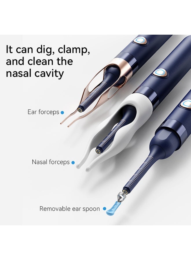 كيلا إزالة شمع الأذن، ملعقة إزالة الشمع المرئي عبر شبكة Wi-Fi، منظار أذن لاسلكي بدقة 1296 بكسل عالية الدقة مع ضوء LED لأجهزة iPhone وiPad وهواتف Android - Image 3