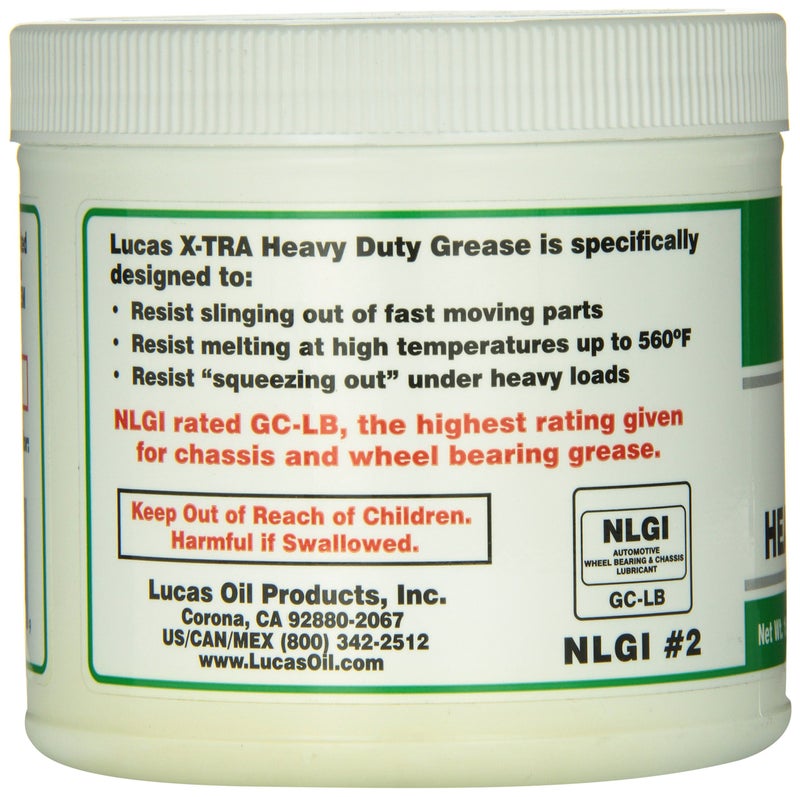 Lucas Oil X-Tra Heavy Duty Grease/12x1/ 1lb Tub - Image 4