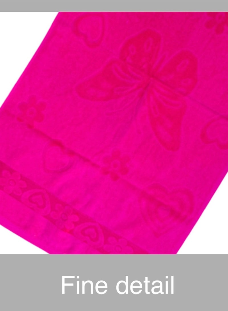 Hayat BUTTERFLY- 6 Piece Jacquard Bath Sheets 80 x 160 cm Super Soft 100% Cotton Fast Absorbent & Quick Dry Towels 500-GSM -Assorted Colours - Image 4