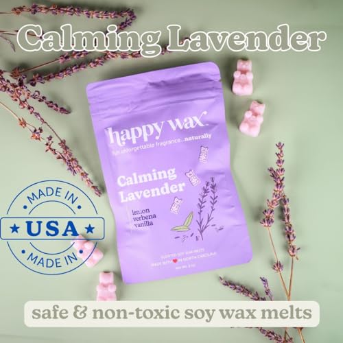Happy Wax Fresh Mix Collection Premium Scented Non-Toxic, Pet-Friendly Wax Melts - 6 oz Set with Cotton, Lemon Verbena, and Calming Lavender Scents - Image 5