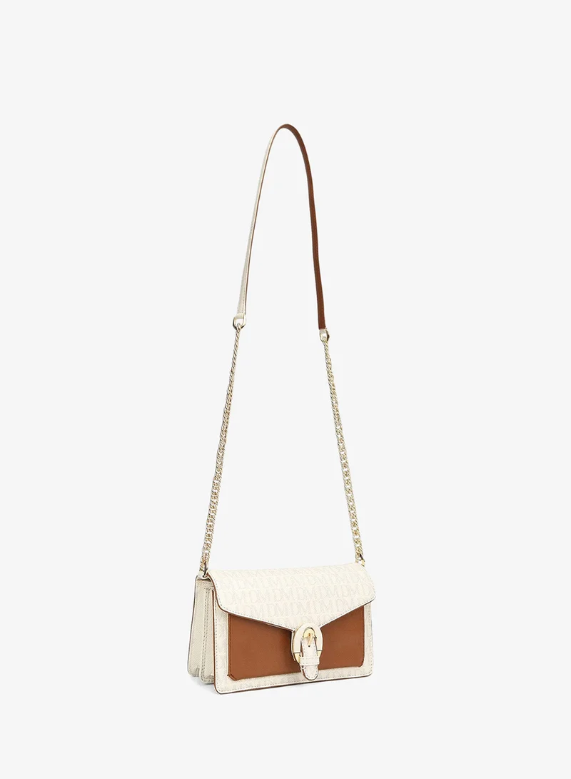 Da Milano  Small Monogram Plain Leather Sling - Marshmallow  | Best Price UAE