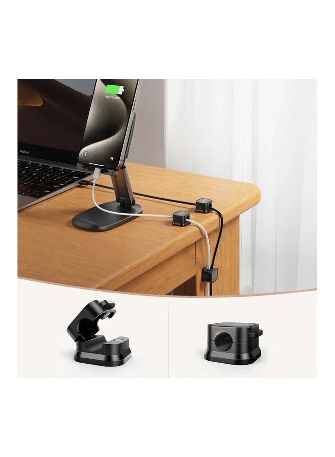 JOYROOM Joyroom cable organiser JR-ZS368 magnetic black (6 pcs.)  - Image 2