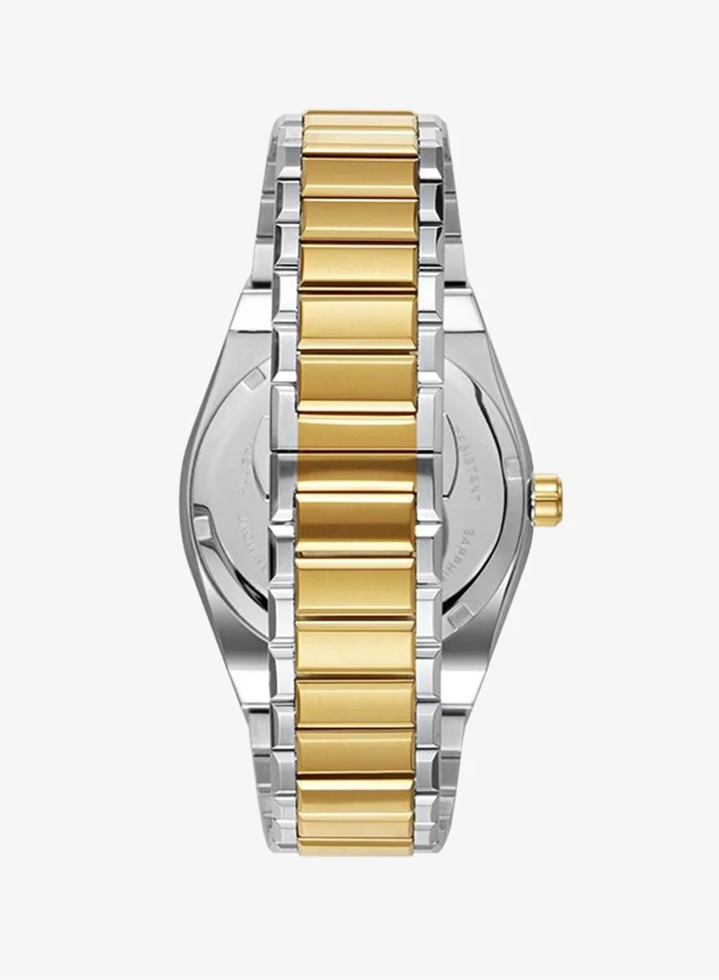 Tornado White Men's  Solid Stainless Steel,Integrated bracelet with brushed finish 3H with date Display Watch T23003-TBTW - 42mm mm for Men | Best Price UAE