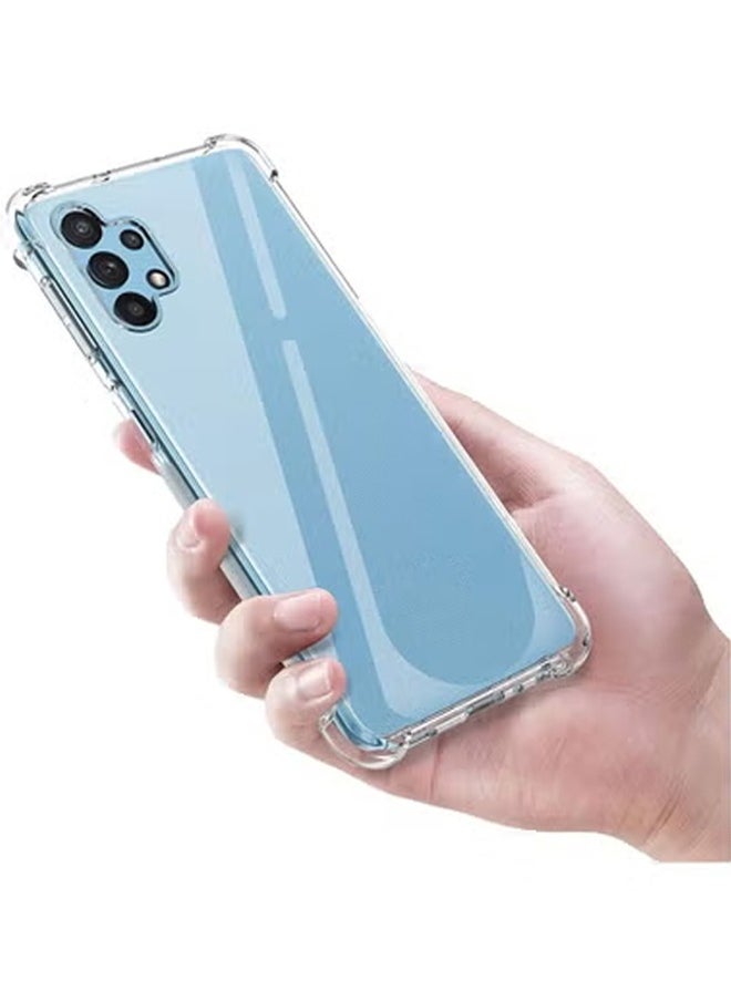 Gravity Clear Protective Case Compatible with Galaxy A32 4G – Soft Transparent TPU Cover with Shock Absorption Bumper, Anti-Scratch and Slim Lightweight Design for Full Edge Protection, Flexible and Durable Non-Yellowing Back Case - Image 1