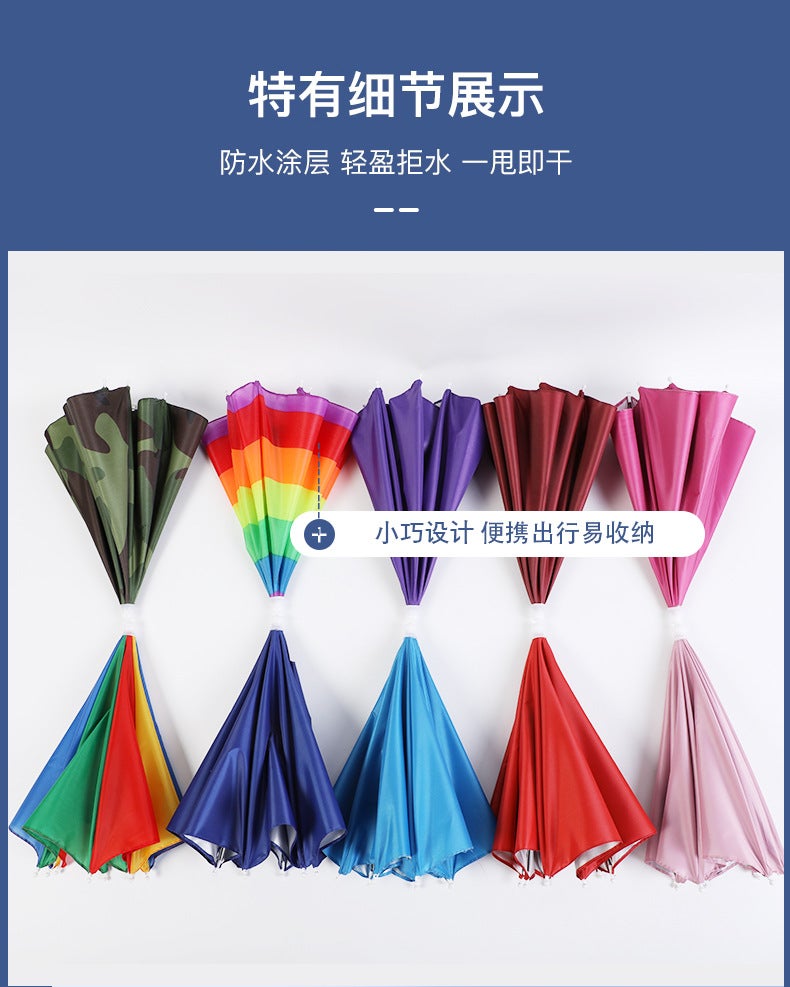 〖Manufacturer Direct Supply] 30Cm Silver Plastic Umbrella Hat Umbrella Head-Mounted Umbrella Fishing Hat Umbrella Under The Umbrella Diameter 52Cm - Image 4