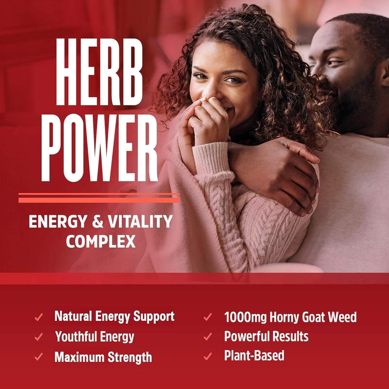 Zhou Horny Goat Weed  Herbal Extract for Men  Women Supplement with Maca Tribulus Tongkat Ali  Ginseng Maximum Strength for Health  Energy  60 Veggie Capsules - Image 3