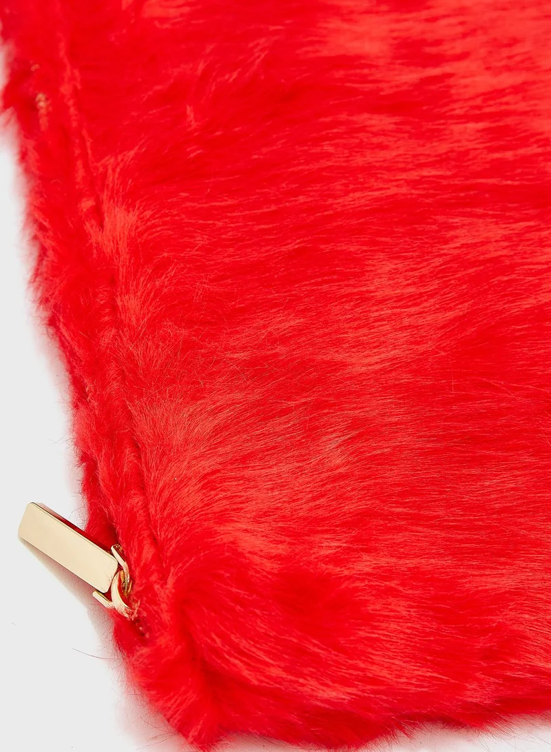 FOREVER 21 Faux Fur Clutch
