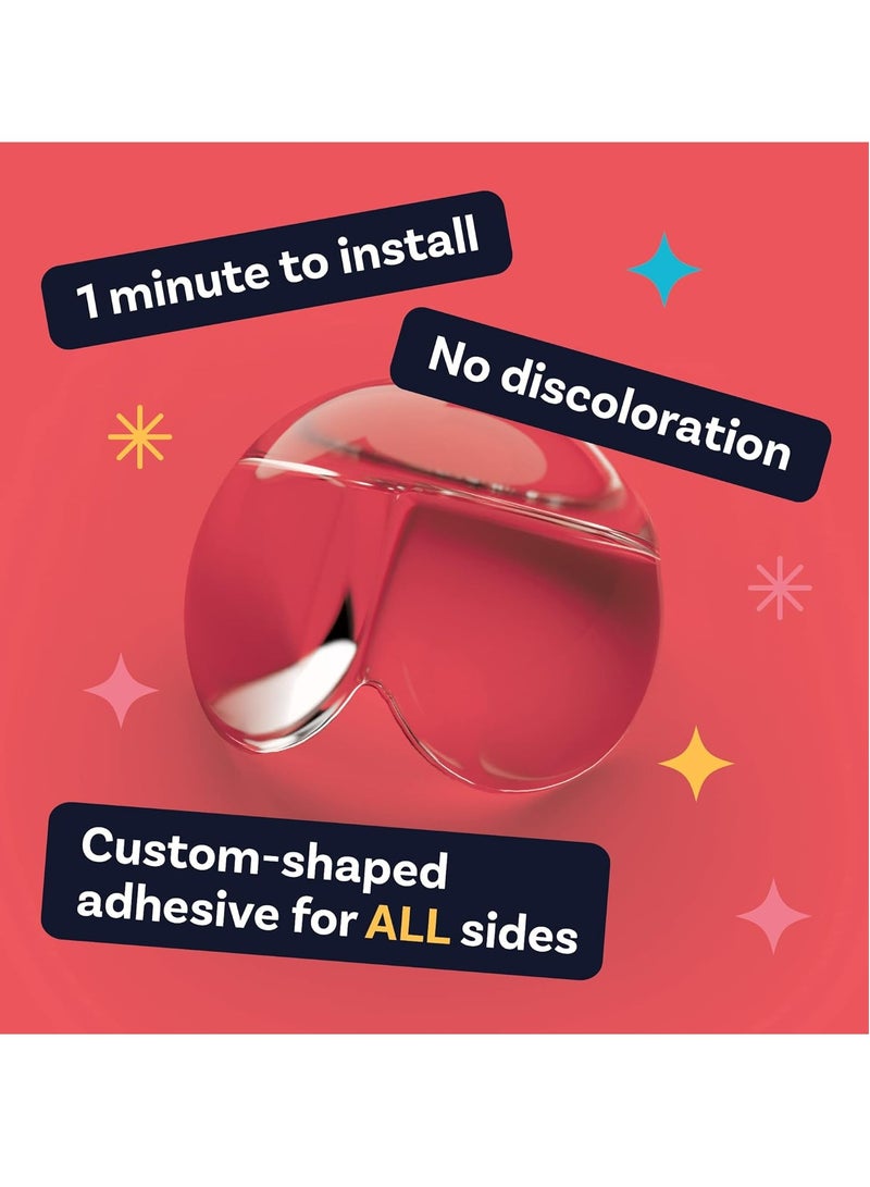 أوزيغالور حماية زوايا الطاولات وحماية حواف الأثاث للأطفال، حماية الزاوية وزوايا الأمان الحافة (حزمة من 24 قطعة) - Image 4