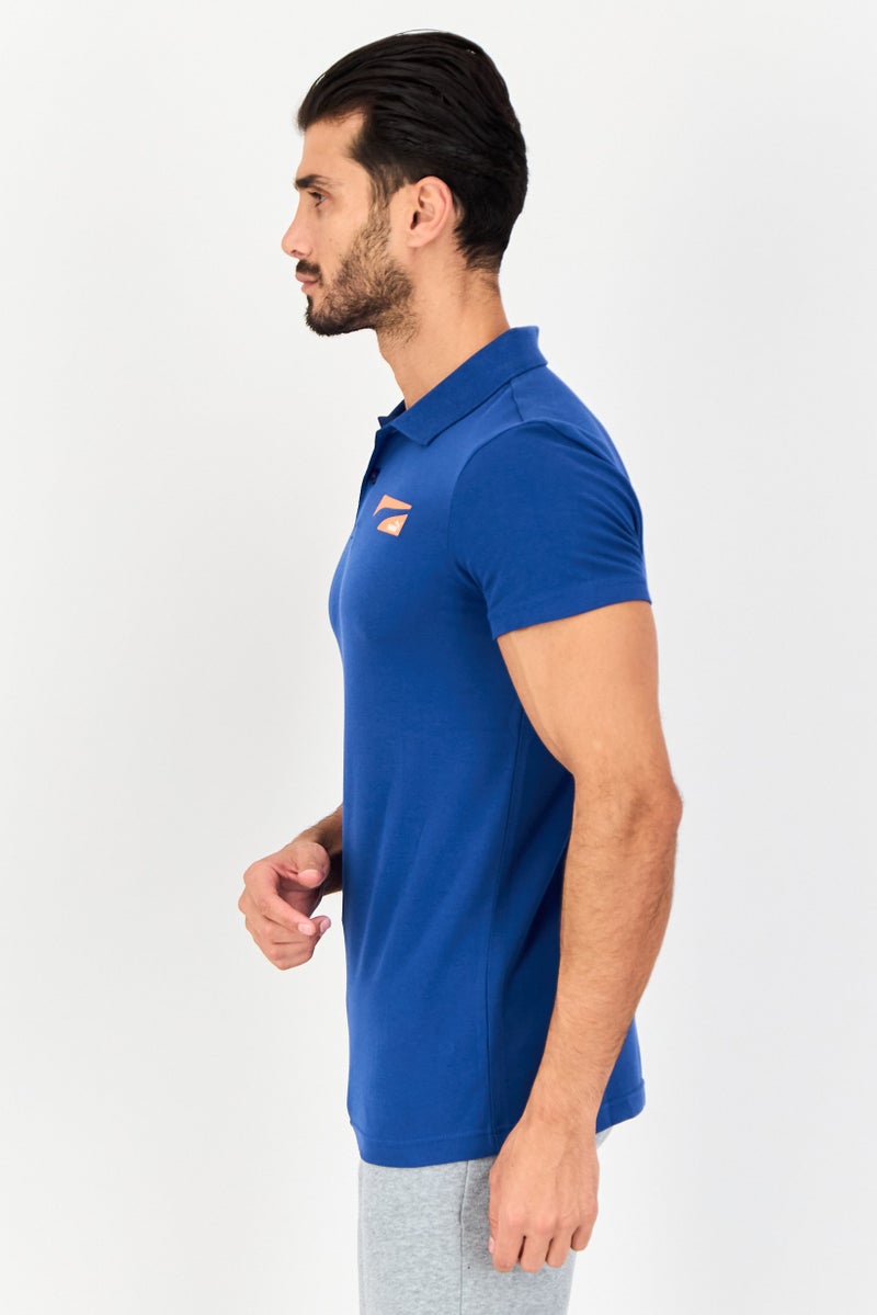 PUMA Men Sportswear Fit Short Sleeves Outdoor Polo Shirt, Dark Blue - Image 3