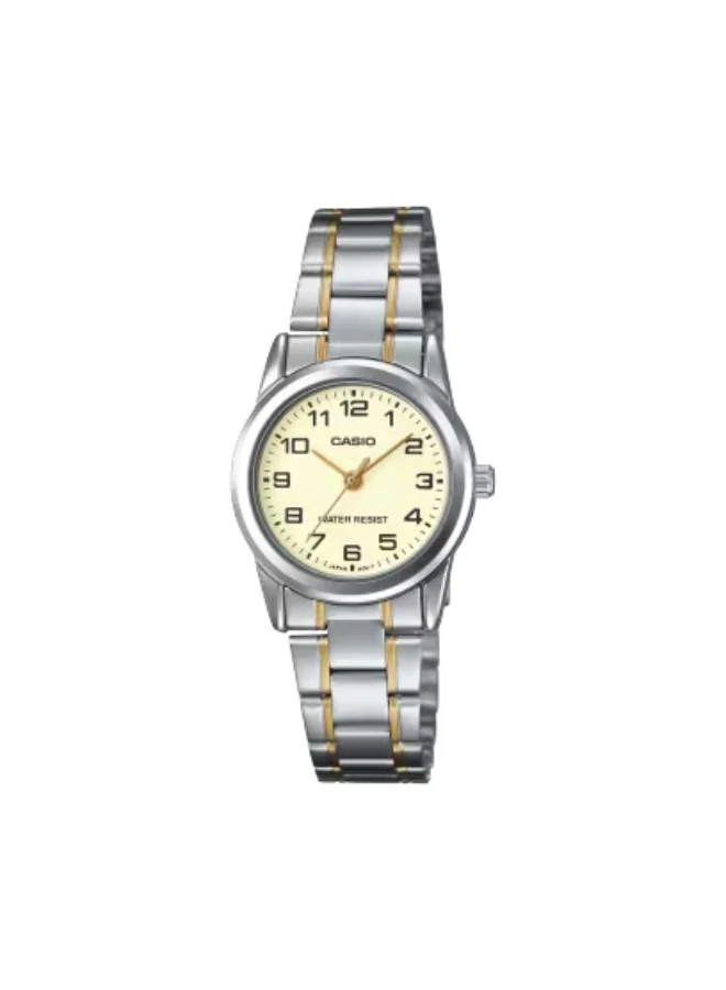CASIO Women's Stainless Steel Analog Watch LTP-V001SG-9B - 25 mm