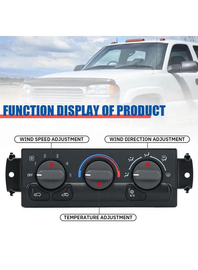 Front Climate Control Module Panel 599 266 for GMC Sierra Chevy 1999 2002 Heater AC Switch - Image 5