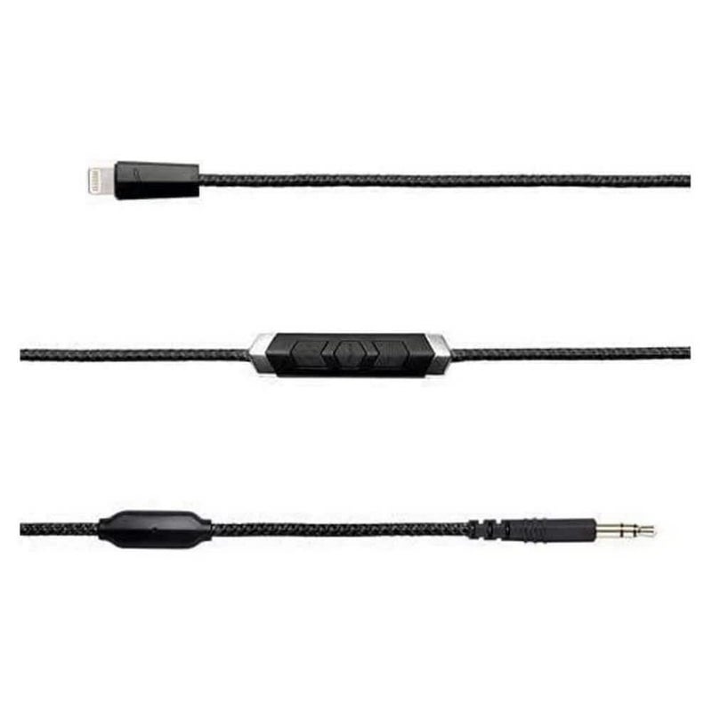 V-MODA Speakeasy DAC/AMP 3-Button Lightning Cable - Black, One Size - Image 1
