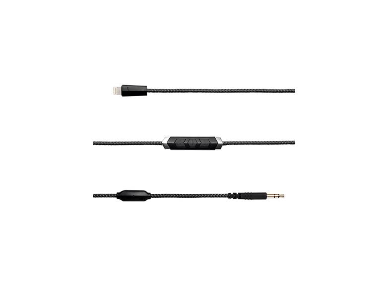V-MODA Speakeasy DAC/AMP 3-Button Lightning Cable - Black, One Size - Image 2