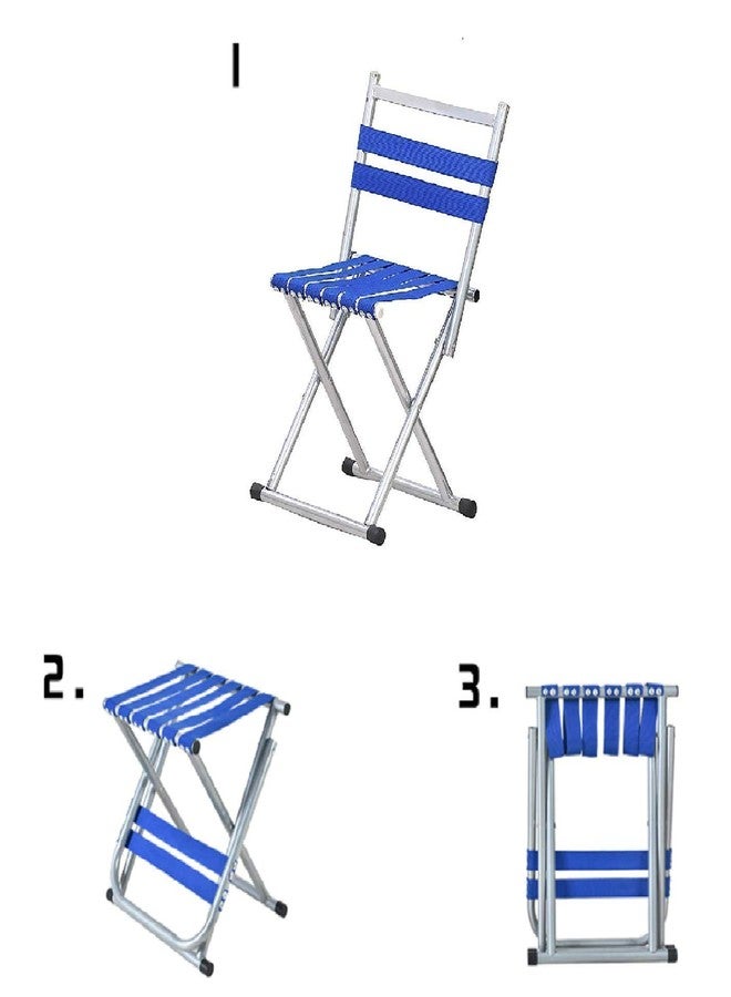 DISHIV كرسي ديشيف القابل للطي والمحمول، مثالي للتخييم والسفر والحدائق والفناء والصيد والشاطئ والنزهات الخارجية، للاستخدام الداخلي والخارجي. - Image 4