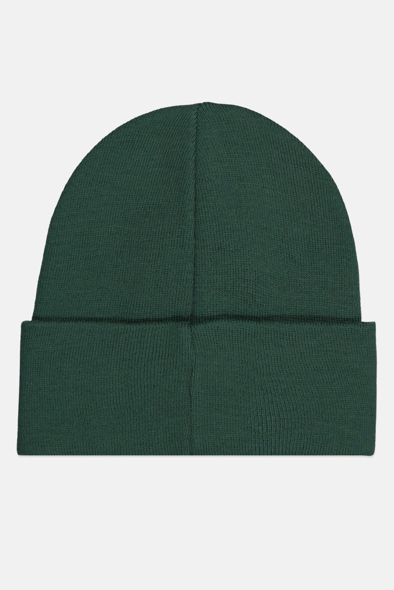 Champion Men Embroidered Logo Beanie, Dark Green - Image 2