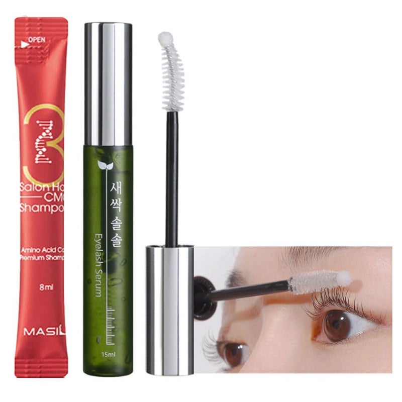 SET CORINGCO Idoll Rapid Eyelash Growth Serum  CMC Shampoo Eyebrow Enhancer Lash Boost Longer Thicker Eyelashes Korean Eye Makeup Korean Cosmetics