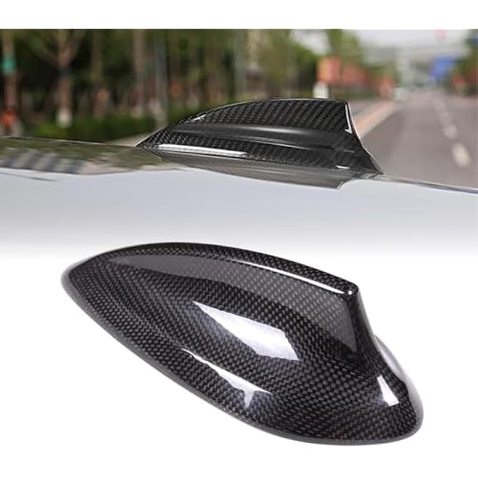 rayihni Real Carbon Fiber Antenna Cap Cover Compatible with BMW F30 F22 F32 F36 F80 F82 M3 M4 2013-2018 - Image 1