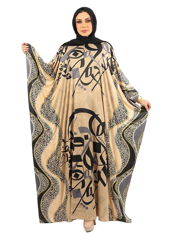 Zmurud Jersey Jalabiya- printed  - Image 3