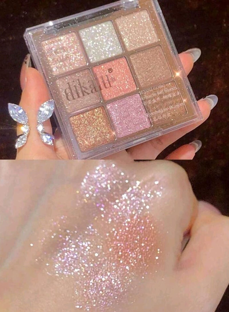 dikalu Eye Makeup Palette, 9-Color Eyeshadow Palette - Image 3