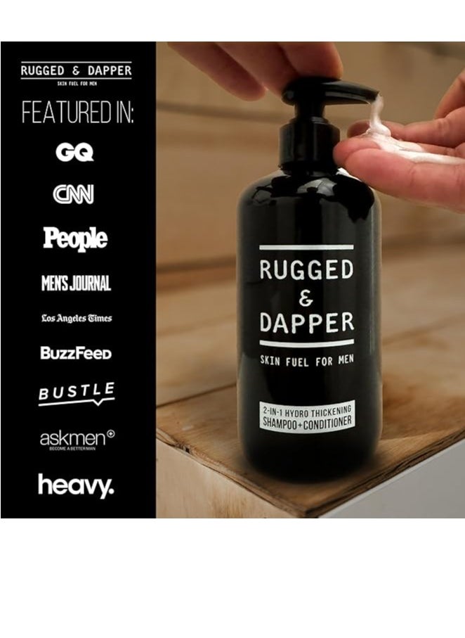 RUGGED & DAPPER 2-in-1 Mens Shampoo and Conditioner - Biotin Hair Thickening Shampoo for Men - Men's Shampoo for Hair Thinning and Strengthening - SLS-free and Paraben-Free Hair Thinning Shampoo for Men  - Image 5