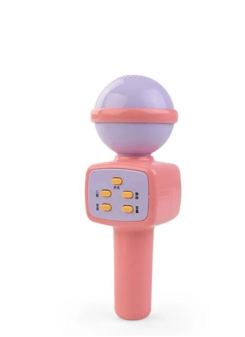Wireless Karaoke Speaker Portable Handheld educational Impulse Media Player music Microphone toy for kids ( Random Color )