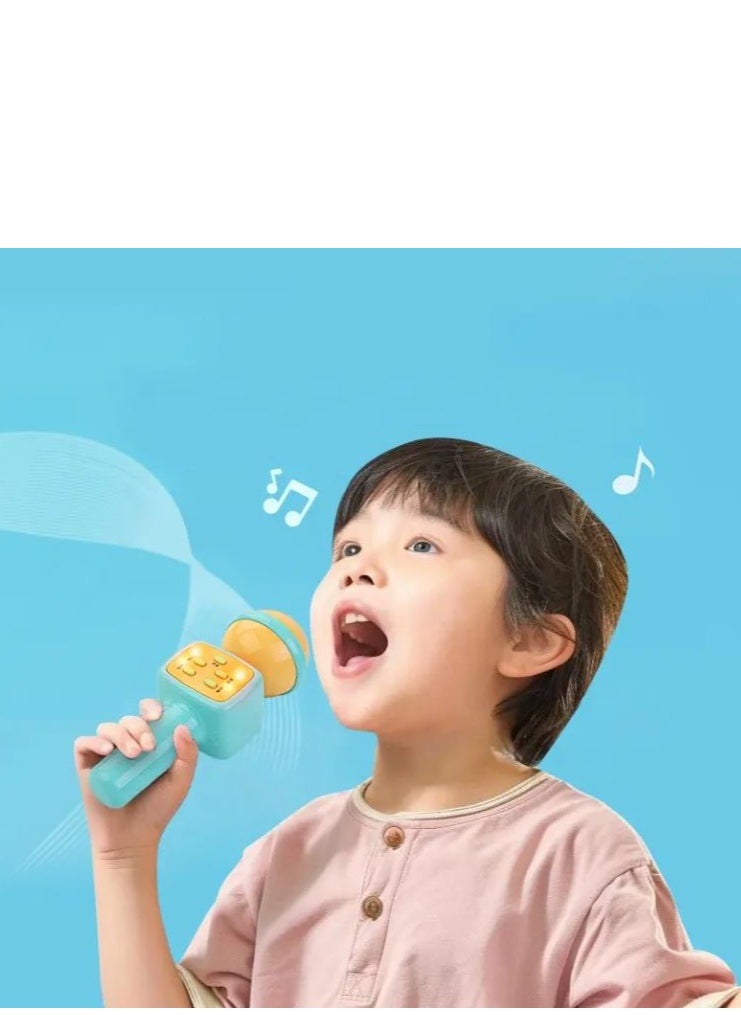 null - Wireless Karaoke Speaker Portable Handheld educational Impulse Media Player music Microphone toy for kids ( Random Color ) - Image 1