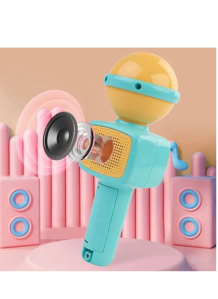 null - Wireless Karaoke Speaker Portable Handheld educational Impulse Media Player music Microphone toy for kids ( Random Color ) - Image 1