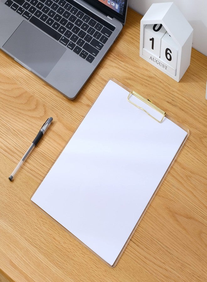 oddpod™ Luxure Translucent Acrylic Clipboard for Paper and Document Organisation with Gold Clip 2310 - Image 3
