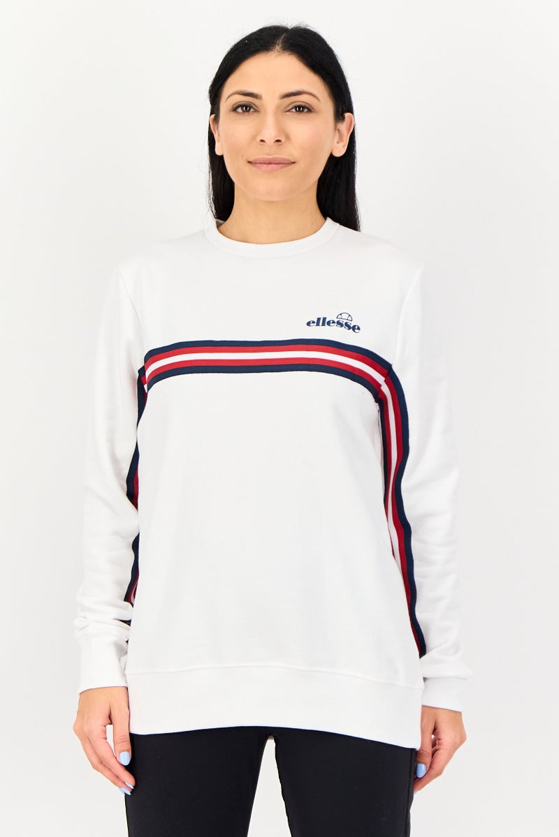 Ellesse Women Sportswear Fit Long Sleeve Outdoor Sweatshirt, White - Image 1