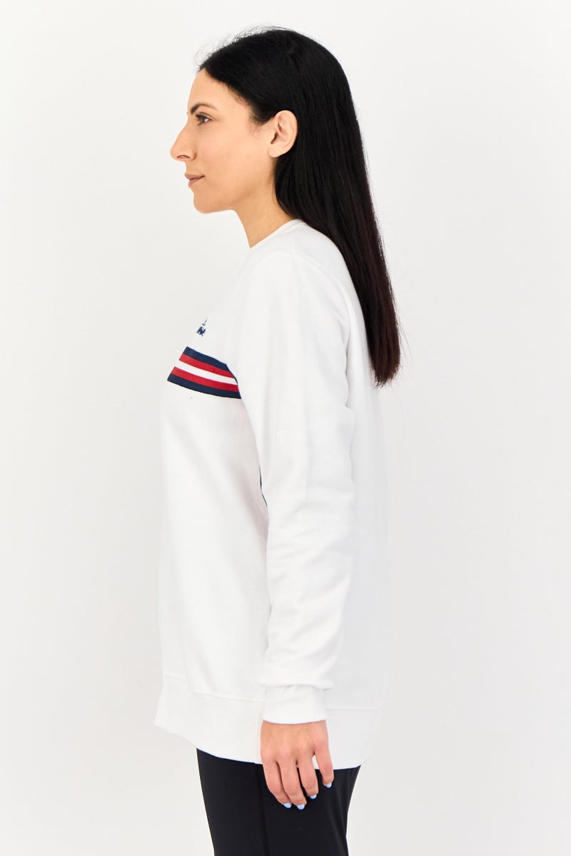 Ellesse Women Sportswear Fit Long Sleeve Outdoor Sweatshirt, White - Image 2