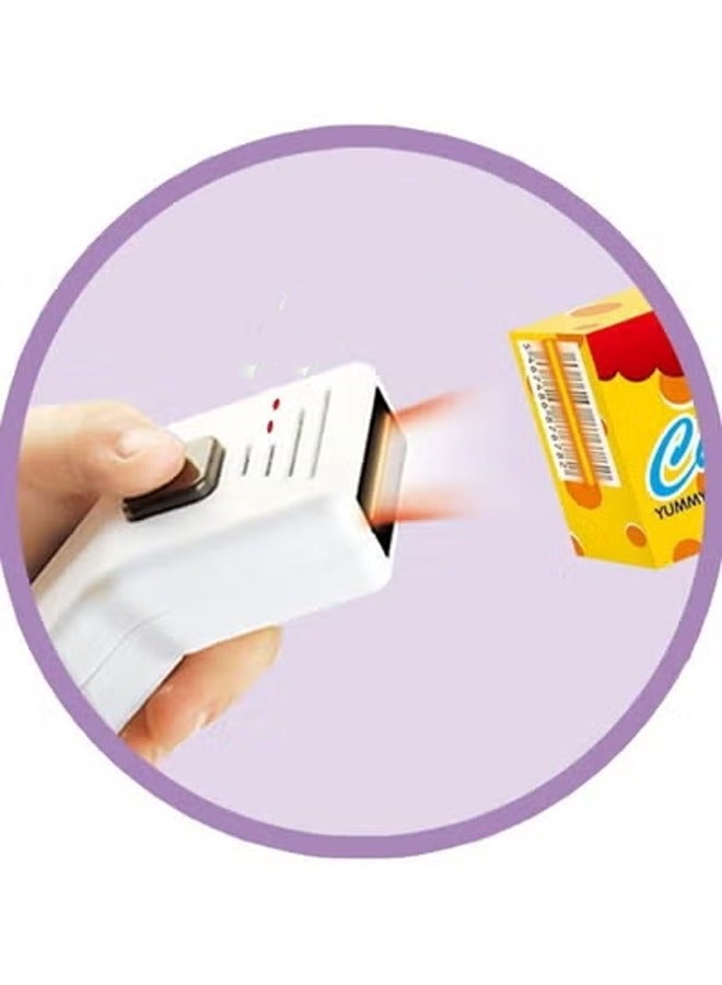 Supermarket toy set for children - cashier table and cart - length 82 cm  - Image 4